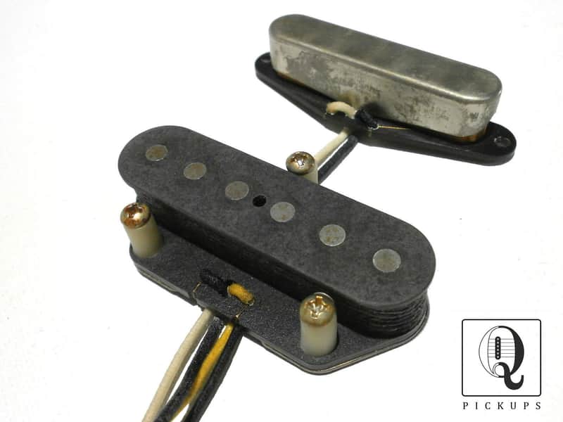 1951 Nocaster 1950 Broadcaster Pickups SET A3 Relic 50s AGED Tele Telecaster by Q pickups image 1
