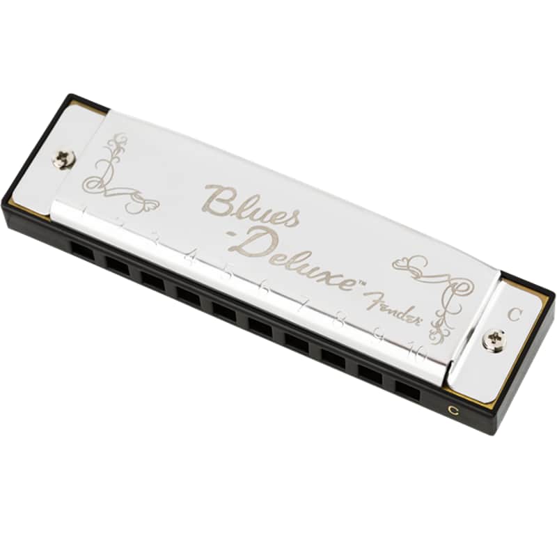 Fender Blues Deluxe Diatonic Harmonica Mouth Organ Key C image 1