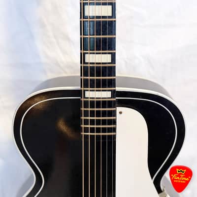 1960s Silvertone 658 “Tuxedo” Archtop Acoustic Guitar by Kay – “The Wolf” image 5