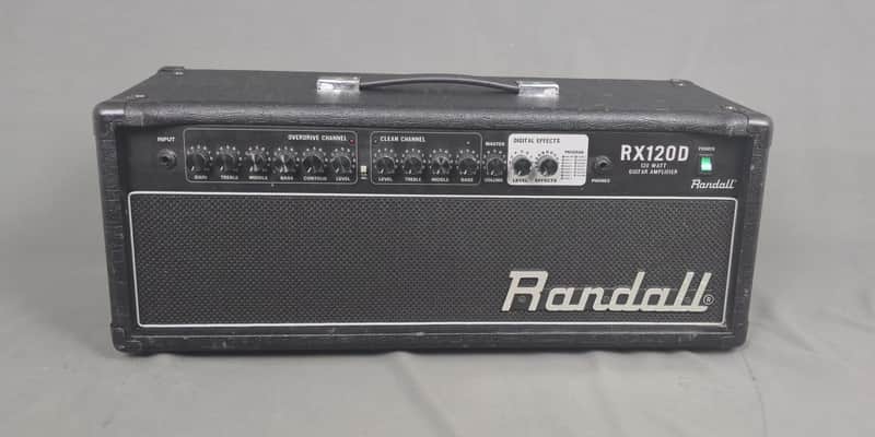 Randall RX120RH 2-Channel 120-Watt Solid State Guitar Amp Head with Spring Reverb 2010s - Black image 1