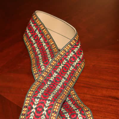 60's/70's Vintage Woven Strap Three inches Wide image 4