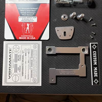 Vibramate V7-335-G-C V7 Archtop Adapter Kit for Bigsby B7 2010s - Stainless Steel image 4