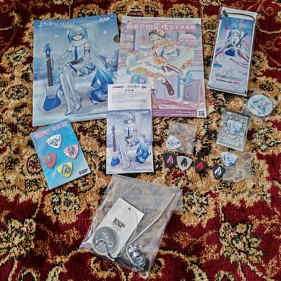 2026 ESP EDWARDS Platinum Edition E-STREAM CUSTOM SNOW HATSUNE MIKU - Sapporo Snow Festival Limited Edition Event Collaboration image 2