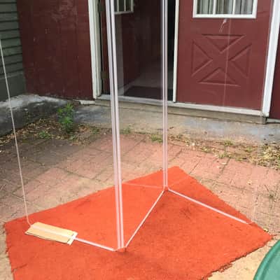 Clearsonic Plexiglass Drum Shield (three panels) image 6