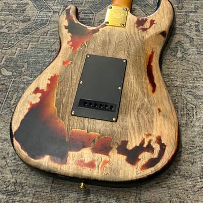 Distressed SRV tribute Strat style image 8