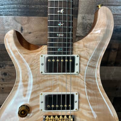 PRS Wood Library Custom 24 Left Handed Quilted Maple 10-Top Natural Finish Ziricote Fingerboard Paisley PRS Hardcase 598 image 6