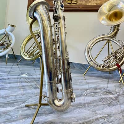 Selmer Series II baritone saxophone Silver gorgeous 1995 - SN 529xxx image 8