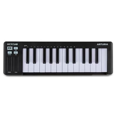 Arturia MicroLab Mk3 - Universal MIDI Controller for Music Production - Black