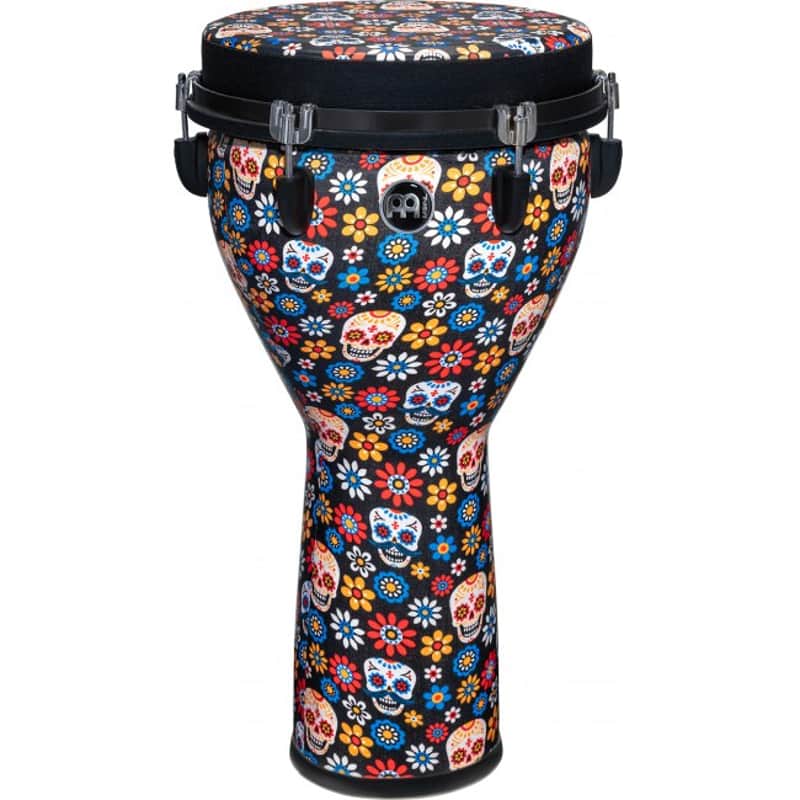 MEINL JD12DA-DH Jumbo Djembe 12 Zoll Day Of The Dead Designer image 1