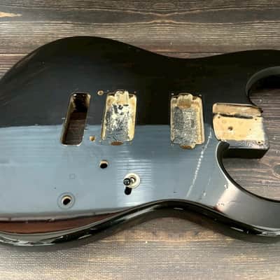 80s FERNANDES FST-115 HH Stratocaster Type Alder Body Black Made in Japan image 1