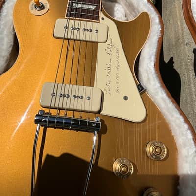 Gibson Les Paul Tribute 2013 - Bullion Gold with Maple Headstock Veneer Bild 4