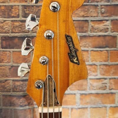 Vintage 1960s Kingston Bass Guitar Sunburst - New Wiring & Fret Level image 2
