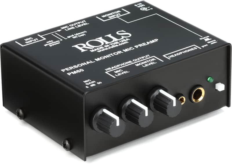 Rolls PM60 Personal Monitor Mic Preamp image 1