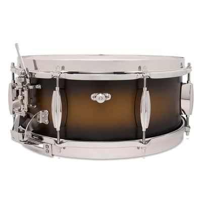 Slingerland Radio King Snare Drum, 5.5x14", Black & Gold Lacquer image 3
