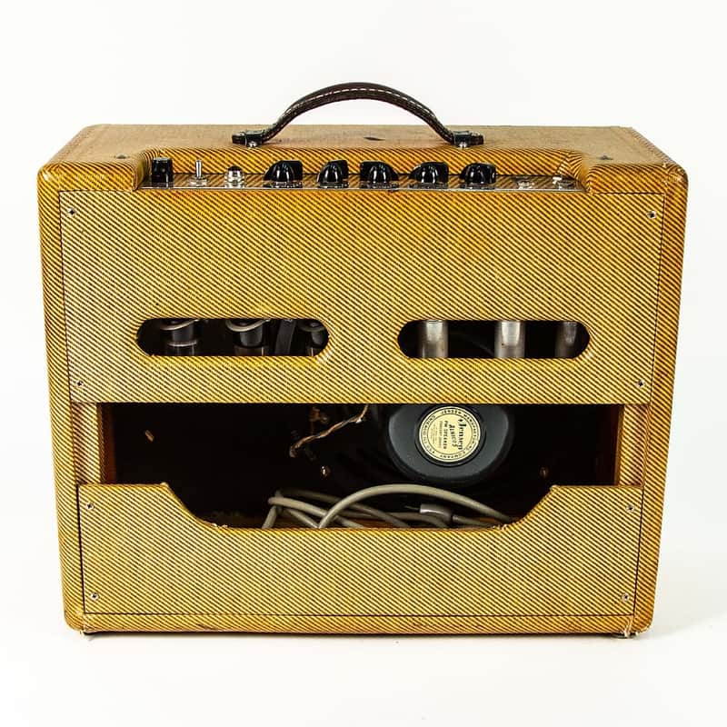 Fender Tremolux 5E9 Narrow Panel 15-Watt 1x12" Guitar Combo 1955 image 2