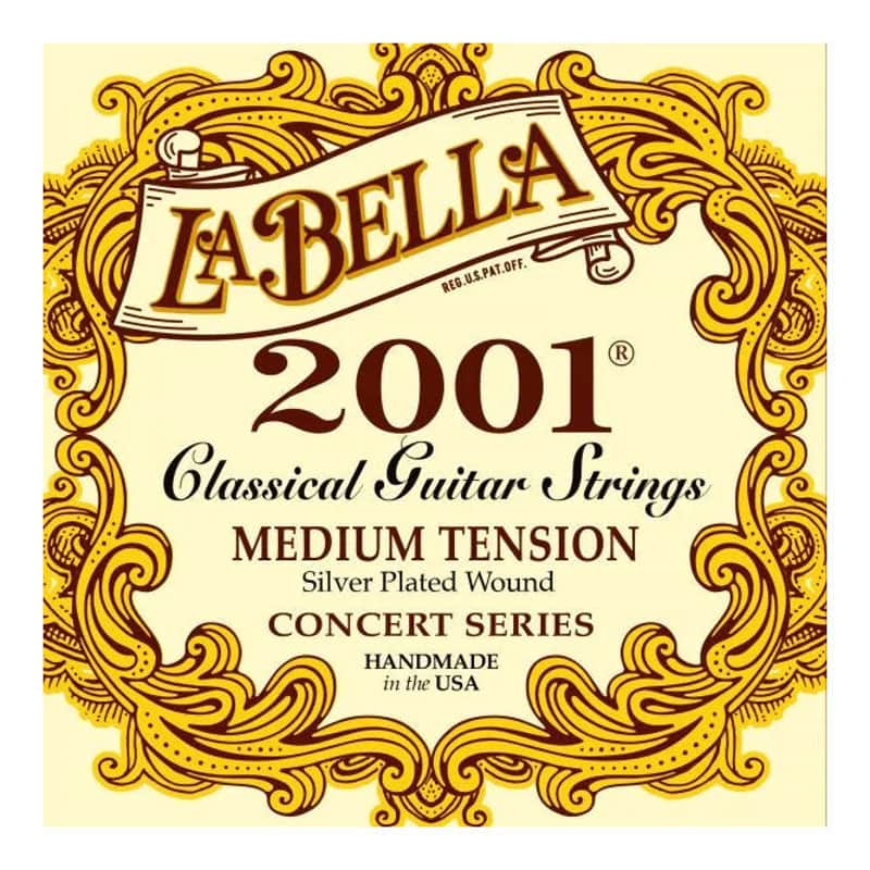 La Bella 2001 Classical Nylon Guitar Strings - Medium Tension image 1