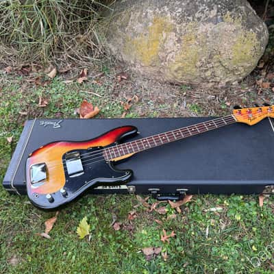 1977 Fender Precision Bass - Sunburst with Rosewood Fretboard - OHSC image 19