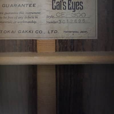 Tokai Cat’s Eyes CE-300 Vintage MIJ Acoustic Guitar w/ Hard Case image 9