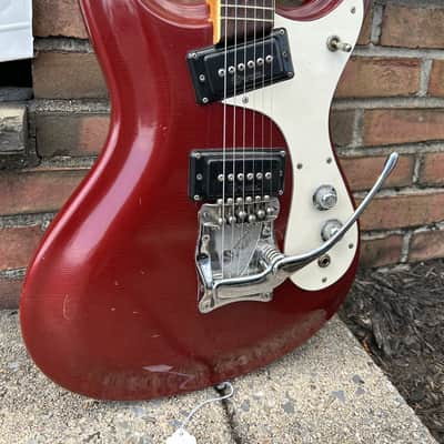 1965 Mosrite Ventures Mark I Electric Guitar - Red image 3