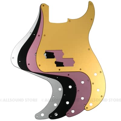 Silver ANODIZED ALUMINUM Pickguard for Fender Precision P Bass Standard USA MIM 13-Hole image 2