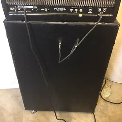 Plush PRB 1000S Amp and Cabinet early 1970's Black Padded image 14