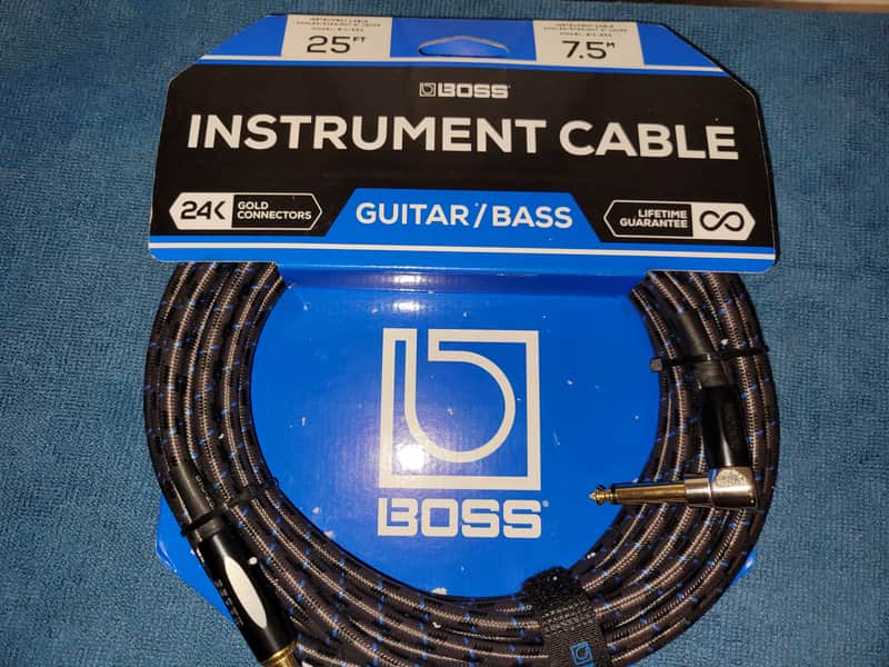 Boss BIC-25 1/4" TS Straight Instrment Cable - 25'