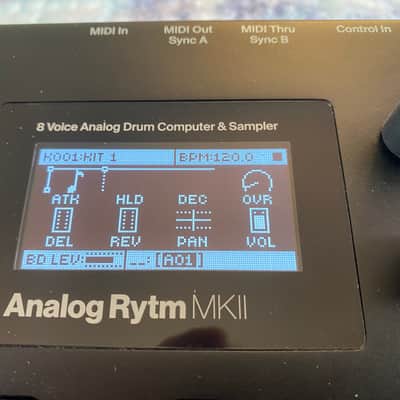 Elektron Analog Rytm MkII black - top condition incl. rack mount kit image 2