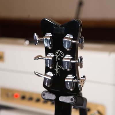 Gretsch G6136SLBP Brian Setzer Signature Black Phoenix Black  owned by Chris Shiflett image 6