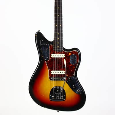 1963 Fender Jaguar Sunburst w Original Case | Pre-CBS Offset CLEAN Vintage Guitar image 5