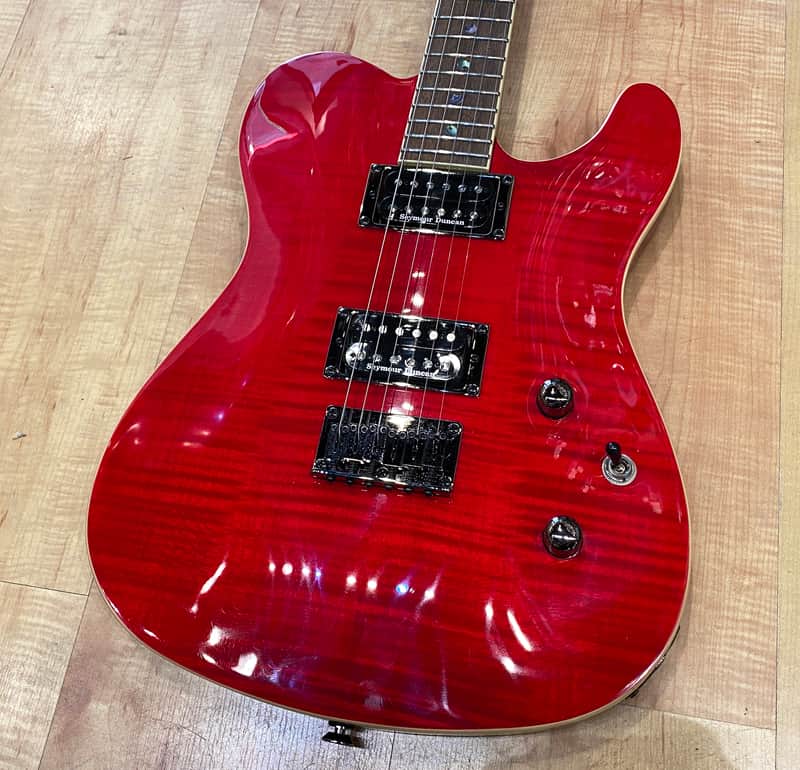 Fender Special Edition Custom Telecaster FMT HH Crimson Red Transparent image 1