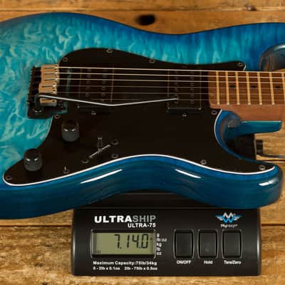 Schecter Traditional Pro - Roasted Maple - Transparent Blue Burst *B-Stock* image 8