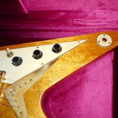 Scarecrow Guitars 59 korina V tribute, Hand Made with aged korina and Brazilian Rosewood Fret board Gibson HSC image 3