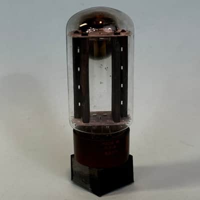 1961 RCA 5R4GYB Vintage Brown Base Black Plate Side D Getter Rectifier Tube!T475 image 4