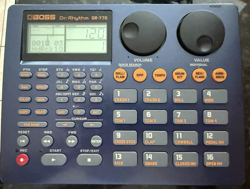 Boss Dr. Rhythm DR-770 w/ Original Power Supply and New CR2032 Battery - Very Good Condition! image 1