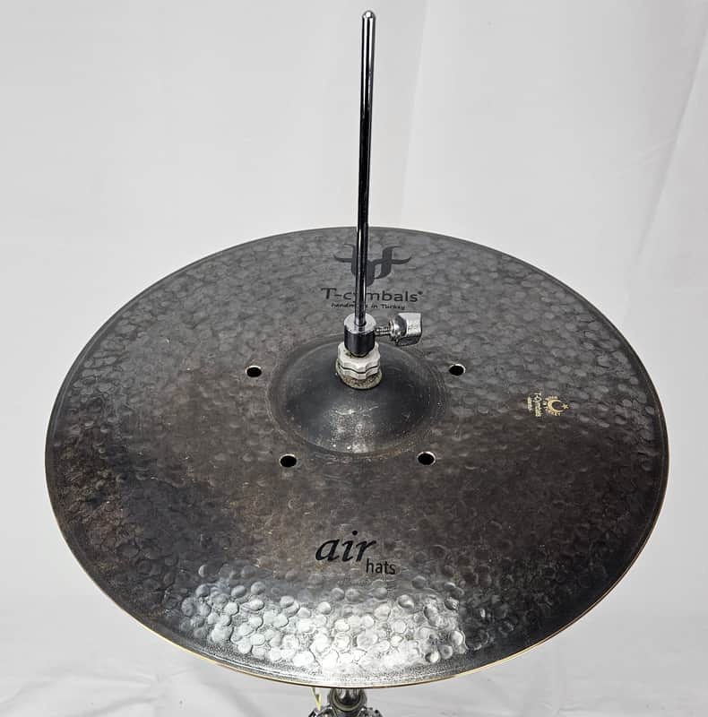 T-Cymbals 15" Air Hi-Hat Cymbal 2020s - Raw Hammered image 1
