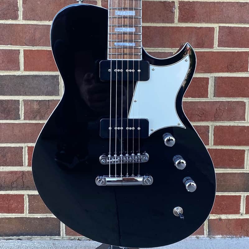 Reverend Contender 290, Midnight Black, Pau Ferro Fretboard, Korina Body, Locking Tuners image 1