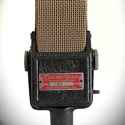 Rare Vintage 1930's Electro Voice V1 Ribbon Microphone, w/stand & cable-restored image 2
