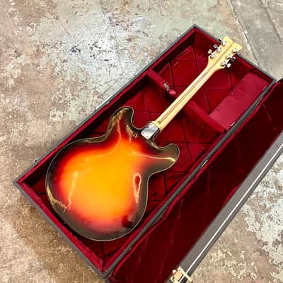 Welson DS-2T Hollowbody electric guitar 1960’s - Sunburst vox EKO Crucianelli es-335 original vintage italy image 16