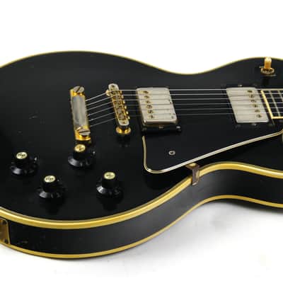 1973 Gibson Les Paul Custom BLACK BEAUTY Vintage Electric Guitar Original PAT # Pickups image 16