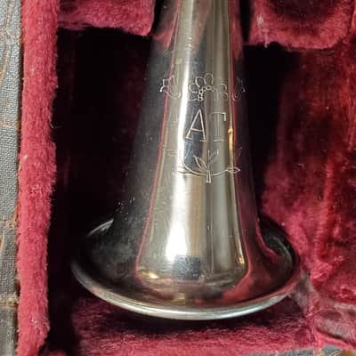 AT Metal Clarinet in Bb new leather pads 1930's ? 1940's - Nickel chrome VIDEO image 18