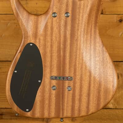 Mayones Duvell Elite 6 - Ebony - Curly Redwood image 2