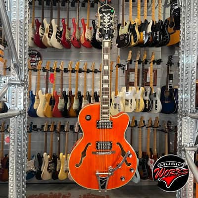 Epiphone Emperor Swingster Sunrise Orange + Har DC Ase image 2