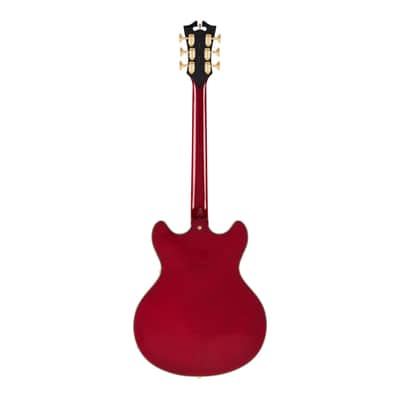 D'Angelico DAEDCTCHGS EXCEL DC Double Cutaway Semi-Hollow Body 6-String Electric Guitar w/Deluxe Hard Case image 2