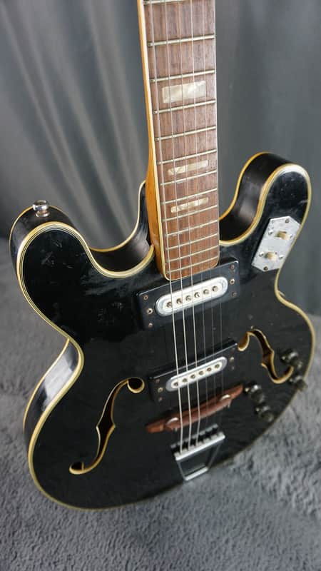 Greco Semi Hollow Body - Black Japan image 1