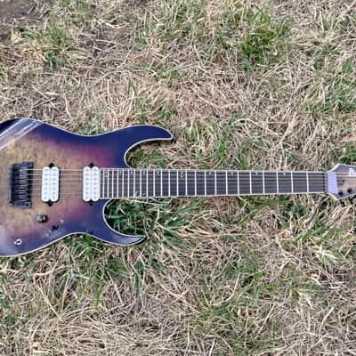 Ibanez RGIX7FDLB-NLB Iron Label 2018 - 2019 - Northern Lights Burst image 17