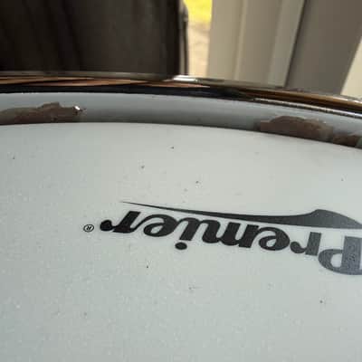 Premier Beatmaker/Modern Classic Black Chrome Hammered Brass 14x7 Snare Drum image 9