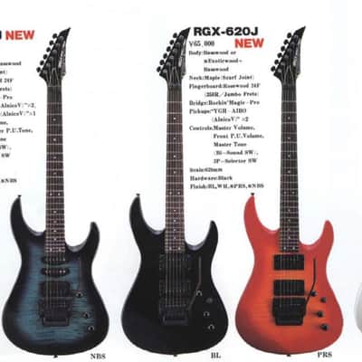 Yamaha RGX 620J 1990s Black HH Made in Japan RG image 20