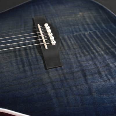 Godin Denim Blue Flame A6 Ultra 6 String RH Acoustic Electric Guitar image 7