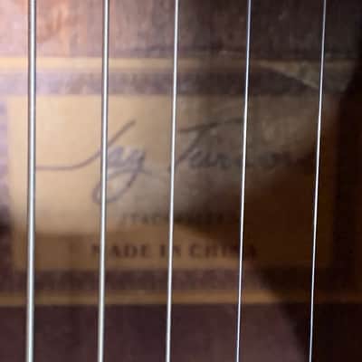 2008 Jay Turser JTAC-43 transparent red acoustic image 8