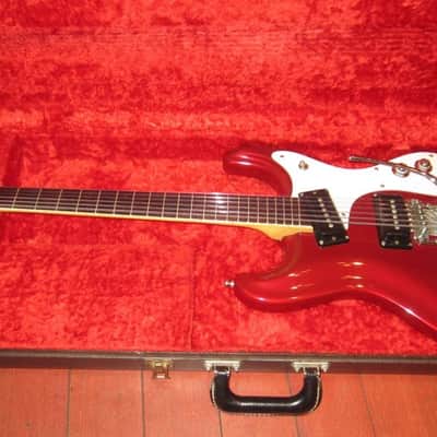 ~1965 Mosrite The Ventures 12 String Candy Apple Red image 7